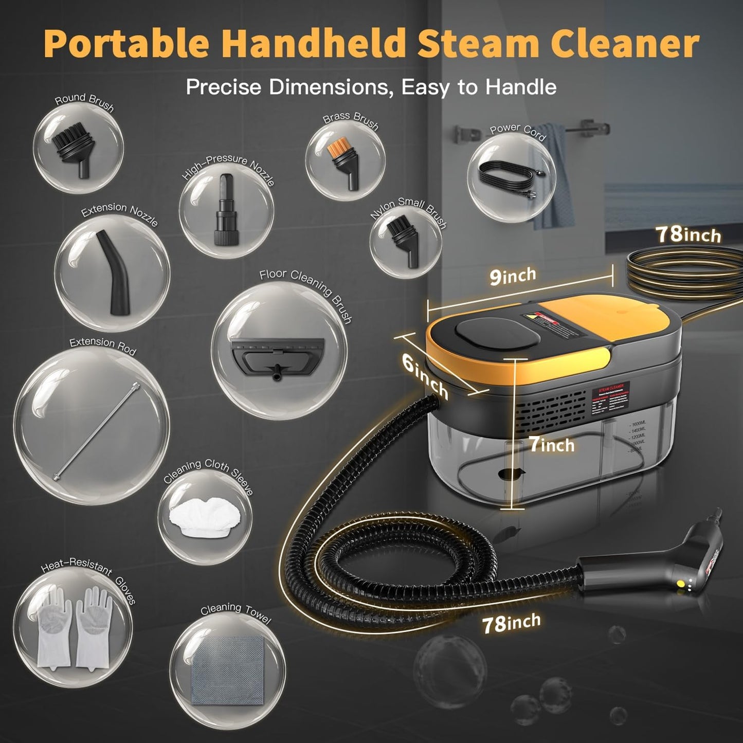 Premium Portable Steam Cleaner™