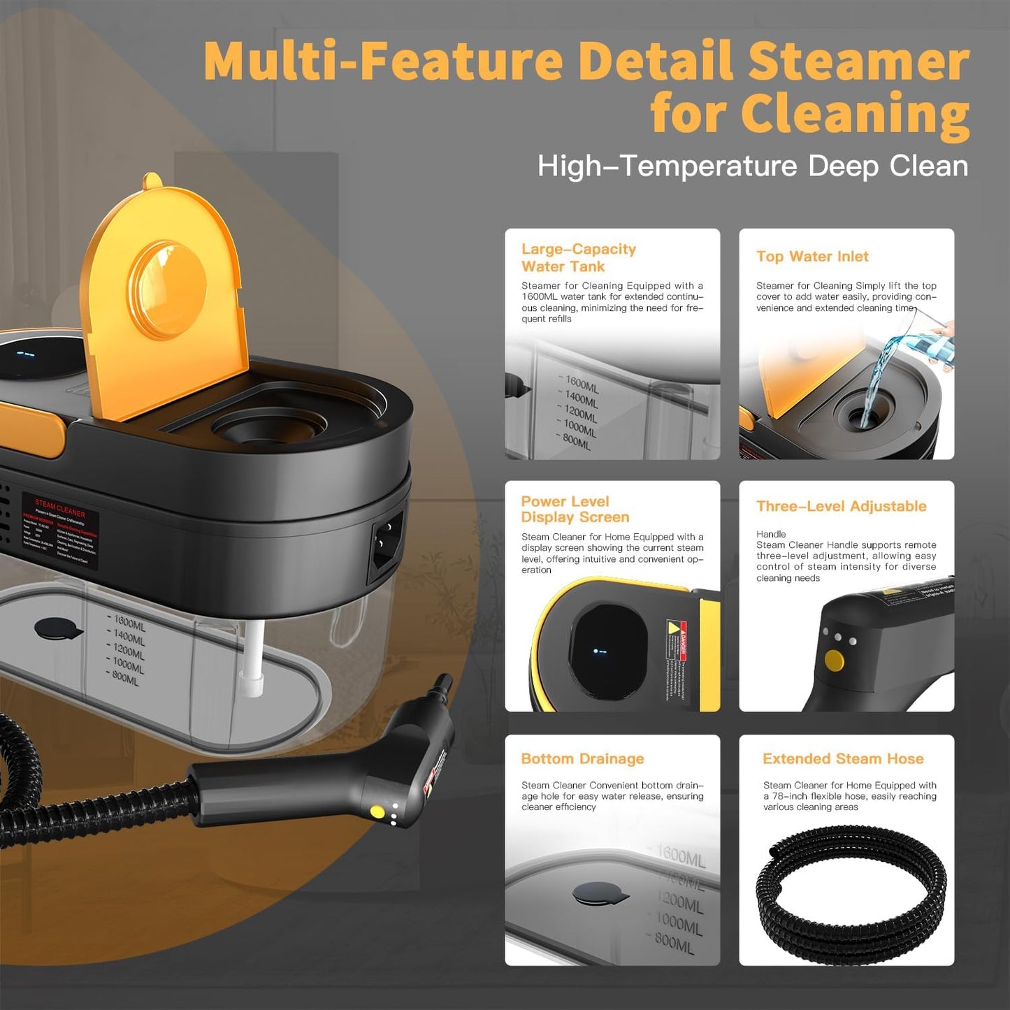 Premium Portable Steam Cleaner™